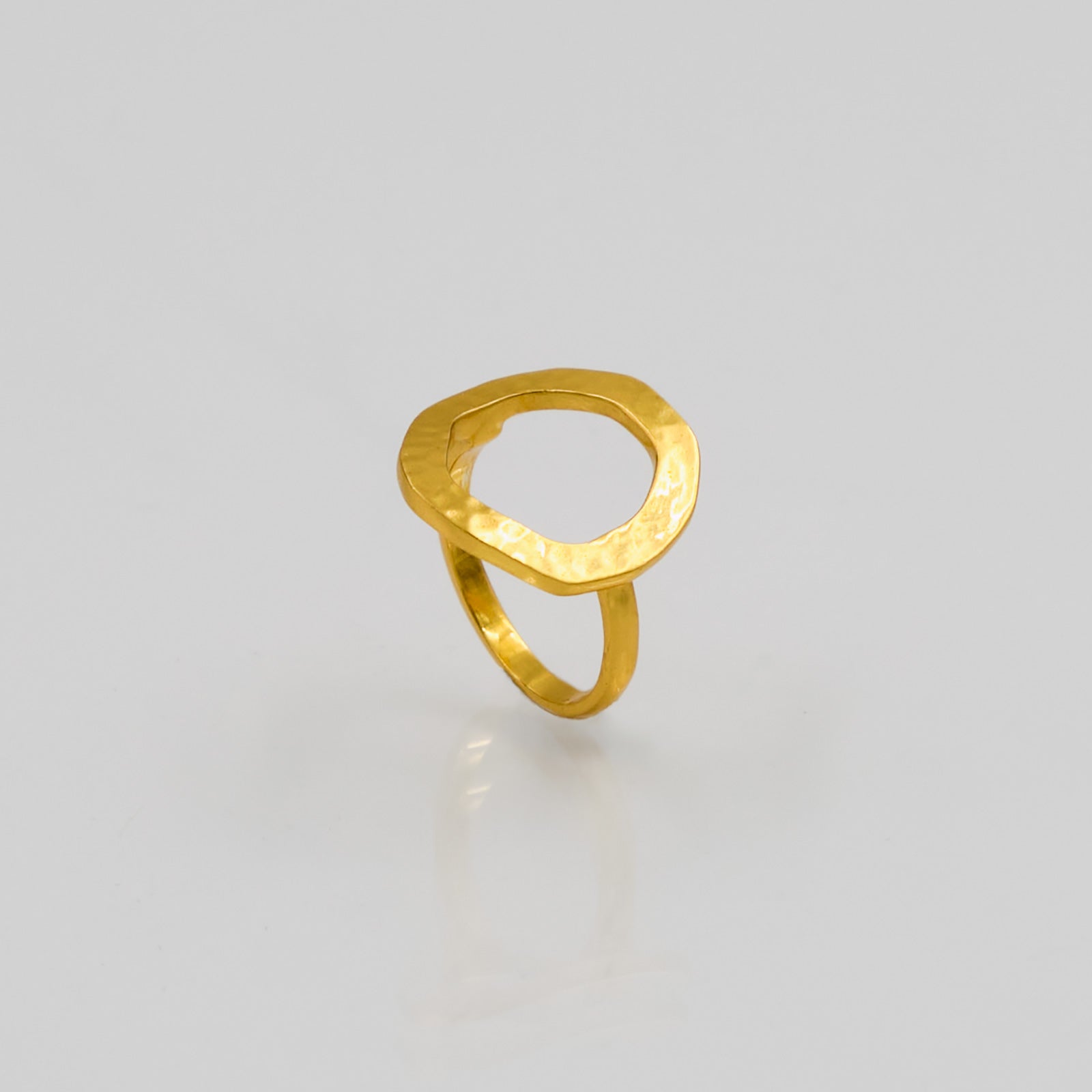 Stone Copenhagen Circle of Life Ring Gold
